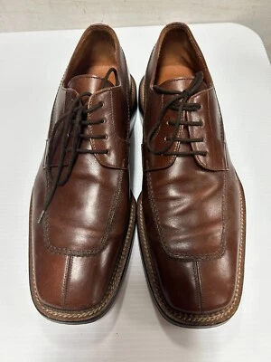 Zapato Oxford de vestir exterior y forro de cuero marrón Bachrach Banderas talla 10 D para hombre Foto 1 de 4