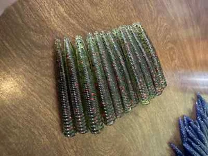 50 PACK OF 3'' NED RIG WORM--WATERMELON--HEAVY ANISE SCENT DROPSHOT BASS FISHING - Picture 1 of 6