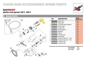 Tecomec Switch for EasyRivet Chain spinner and Oregon chain spinner model 552225 - Picture 1 of 2