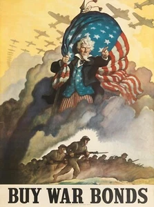 COMPRA BONOS DE GUERRA EE. UU. - Newell Convers Wyeth 8 x 10" IMPRESIÓN ARTÍSTICA - Imagen 1 de 2
