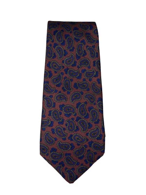 Vintage Premium Edition Silk Mens Neck Tie Paisley Multicolored Formal USA - Image 1 of 4
