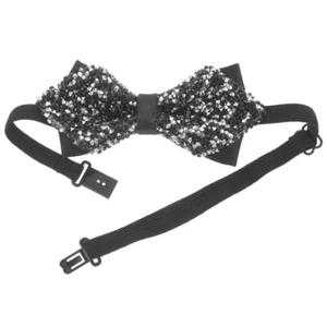 Stars Bow Tie Men Wedding Necktie Rhinestone Ties for Bridegroom Banquet Formal - Imagen 1 de 12