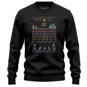 Mario Christmas Sweater - Festive Fun for Gamers! 100% cotton, Unisex D - Picture 1 of 47