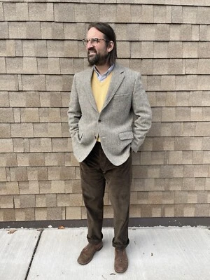 O’connells Mens IVY Blazer 44R Men’s Sports Jacket Heavy  Harris Tweed 3/2 Roll - Image 1 of 4