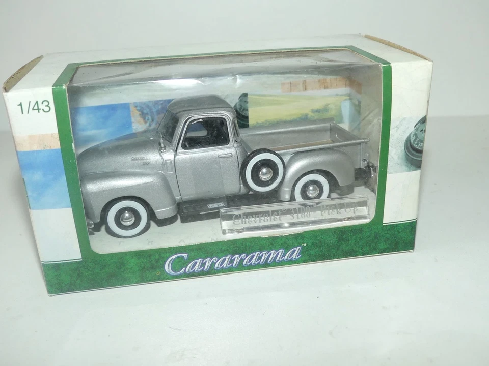 CHEVROLET 3100 PICK UP Gris CARARAMA 1:43 boite carton - Photo 1/1