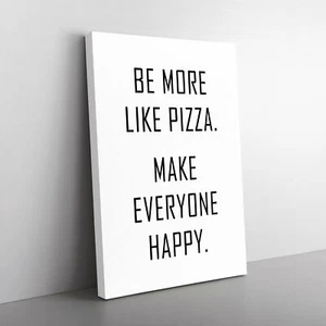Come Pizza Tipografia Tela Wall Art Stampa Cornice Quadro Decorazione Soggiorno - Foto 1 di 6