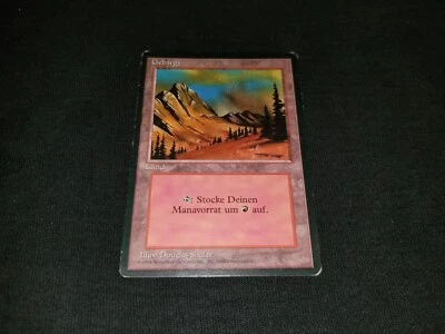 MTG 1x Revised basic land MP German FBB Mountain (AN art) - ships w/ tracking - Image 1 of 4