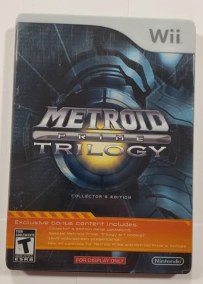 Steelbook Metroid Prime Trilogy Edición Coleccionista Nintendo Wii SOLO PARA EXHIBICIÓN Foto 1 de 4
