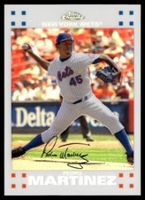 2007 Topps Chrome White Refractor Pedro Martinez 218/660 New York Mets #215