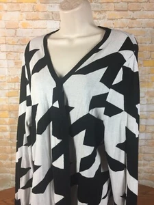 Susan Graver Stil Damen Kuh Farbe offen Cardigan Pullover Größe Large Y17 - Bild 1 von 12