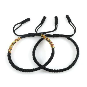 Bracciale Unisex Intrecciato Corda Filo Stringa Braccialetto Regolabile Charm Bracciali 1Pz - Foto 1 di 30