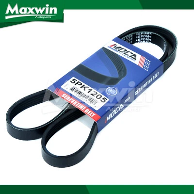 Cinturón serpentino EPDM 5PK1205 apto para Chevrolet Cavalier Malibu Pontiac Buick 96-97 Foto 1 de 4