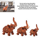 3 sztuki figurki słoni żywe wykwintne detale żywica słonia ozdoby do