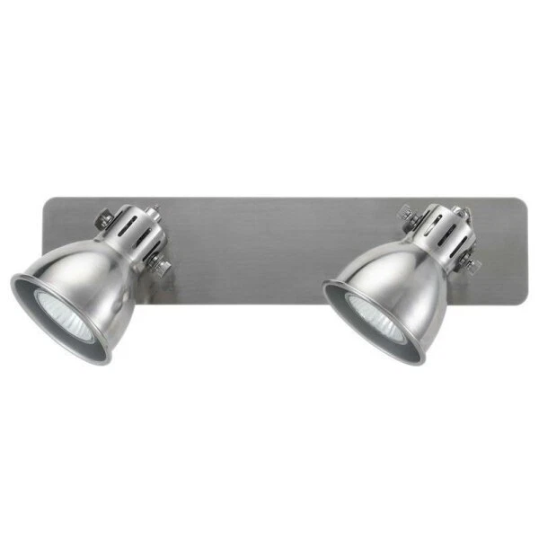 Wofi 7133.02.77.0000 Halogen Deckenbalken Gent Perlgrau warmweiß 2 x 35W GU10 - Bild 1 von 1