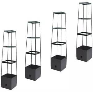 Greenlife Tomato Tower With 3 Tier Frame 4 x Pack Self Watering Pot New - Picture 1 of 1