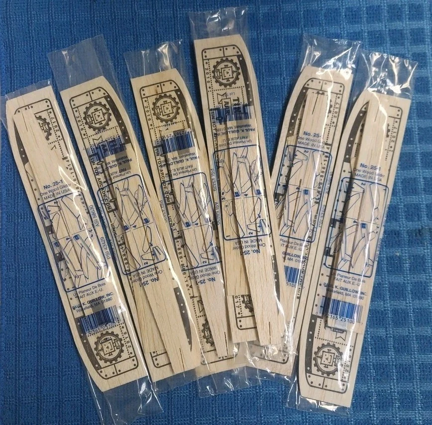 Model Airplane Balsa Wood Plane Kit Lot o 6 Arcade Style Summer Boardwalk Memris - Image 1 of 1