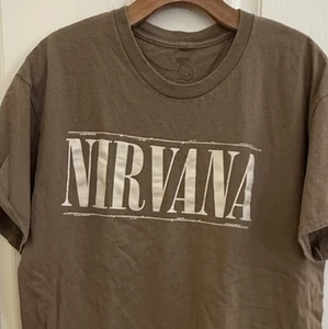 Camiseta Nirvana Smiley - Camiseta Marrón 2 Caras Talla L - Imagen 1 de 5