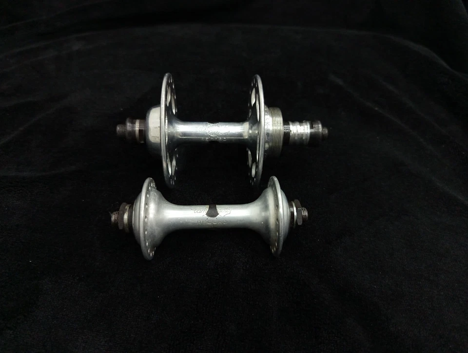 Campagnolo RECORD 1034 Front & 1035 Rear 36h Hubset 100 - 126mm, British - Photo 1/4