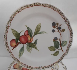6 Noritake Royal Orchard Dinner Plates 10 3/4” fruit peaches blackberries - Picture 1 of 3