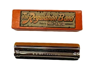 HOHNER REGULATION BAND HARMONICA 1940s W/ Original Box - Picture 1 of 6