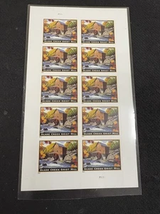4927 Glade Creek Grist Mill Priority Mail Sheet Of 10 Mint NH - Picture 1 of 1