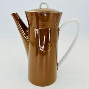 Vintage Mikasa Duplex Kaffeekanne _ MCM _ Ben Seibel braun Japan 10" - Bild 1 von 10