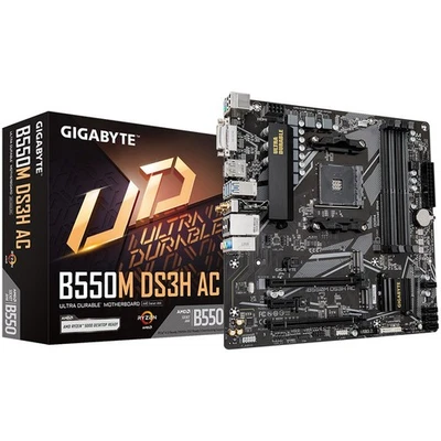 Gigabyte B550M DS3H AC (rev. 1.5/1.6) AMD Socket AM4 3rd Generation AMD Ryzen 5 - Immagine 1 di 4