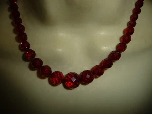 COLLAR DE CUENTAS ÁMBAR GRADUADAS SUELTAS COMO ESTÁ CADENA ROTA APROX 52 CUENTAS #2912 - Imagen 1 de 6