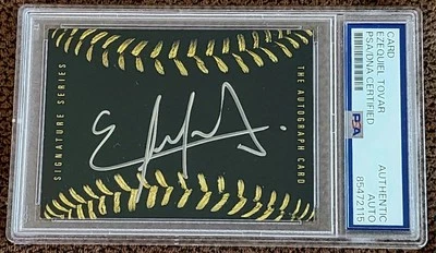 Ezequiel Tovar Signed Signature Card Rockies PSA/DNA Certified Authentic Auto! - Image 1 of 3