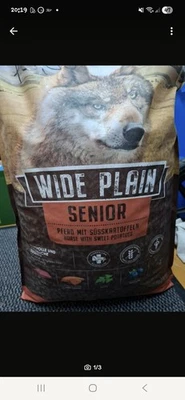 Hundefutter WOLFSBLUT  Wide Plain SENIOR Pferd und Süßkartoffel 9kg - Bild 1 von 3
