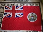 Vintage Hongkong Flag 1960s Red ENSIGN