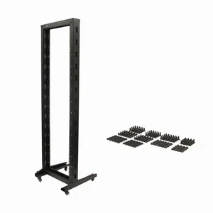 Rack de servidor de datos de red de TI de alta resistencia marco abierto de 2 postes móvil 42U - Imagen 1 de 4