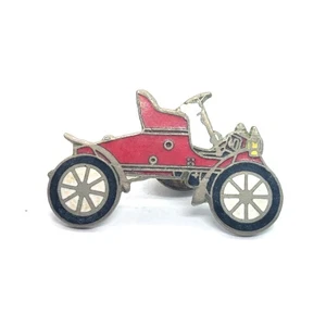 Spilla Roadster Rossa Vintage Early Automobile Auto Motorizzazione Veicolo Nostalgico Flair - Foto 1 di 3