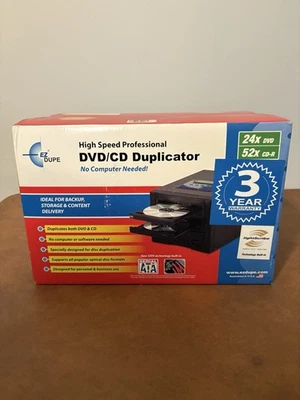New Sealed EZ DUPE CD & DVD Duplicator with 3 record/ Model LSLGNBI - Image 1 of 4