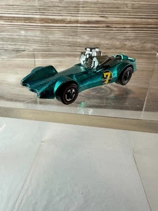 Vintage 1970 Mattel Inc Hot Wheels Redline Strip Teaser Die-Cast Spielzeugauto Aqua - Bild 1 von 6