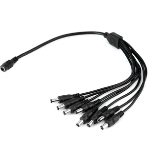 New 5-24V1 Female to 8 Male Power Splitter Cable for CCTV Surveillance - Picture 1 of 15