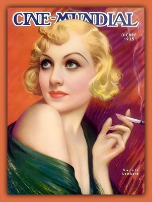 CAROLE LOMBARD - Magazine Cover Image 1930s - 5 x 7 inch Photo Print - Image 1 of 2