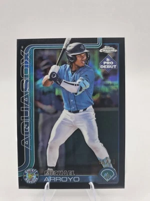 2025 Topps Pro Debut - Chrome - Michael Arroyo - Black /10 - Image 1 of 4