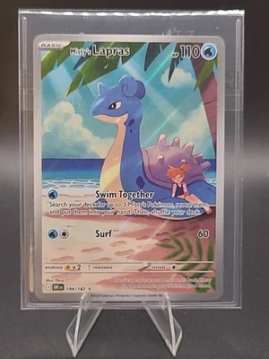 Pokémon TCG Misty's Lapras Destined Rivals 194/182 Illustration Rare - Image 1 of 2