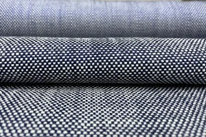 1,75 Yards Restaurierung Hardware Strukturiert Leinen Webart Indigo Polsterstoff FQ - Bild 1 von 10