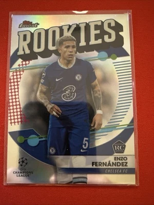 2022-23 Topps Finest UEFA Club Competitions - Finest Rookies Enzo Fernandez... - Image 1 of 2