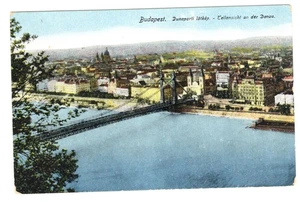 Vista del puente de Isabel Budapest Hungría postal vintage sin publicar - Imagen 1 de 2