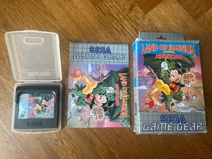Land Of Illusion Mickey Mouse Sega Game Gear Game Boxed Manual Cartridge + Case - Picture 1 of 3