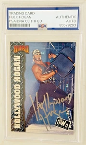 Hollywood Hulk Hogan Autographed Topps Set Card PSA/DNA Auth Auto Grade - Picture 1 of 2