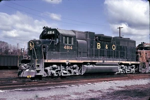 Baltimora & Ohio (B&O) - GP38 - #4814 - Diapositiva originale 35 mm - Foto 1 di 1