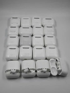 Lot of 20 Apple AirPods Cases & Pods - For Parts, Not Working - Picture 1 of 6