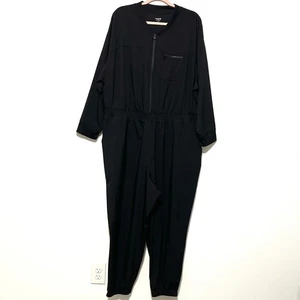 Old Navy Damen Stretchtech Bomber Jumpsuit Gr. XXL schwarz Streetwear Utility - Bild 1 von 8