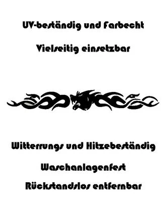 Auto Aufkleber Tribal Tattoos Tattoo 90x11,5cm schwarz Motiv 8 Tatoo Sticker - Bild 1 von 2