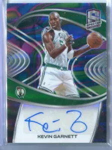 Panini Spectra Kevin Garnett 2020-21 mármol autógrafo automático 1/5 SP RARO CELTICS - Imagen 1 de 1