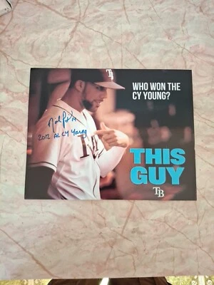 David Price AL Cy Young 2012 autografiado 8x10   Foto 1 de 2